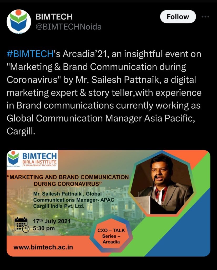 Guest Speaker - BIMTECH