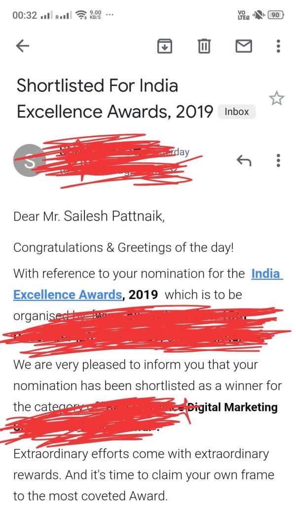 Excellence Awards Nominations