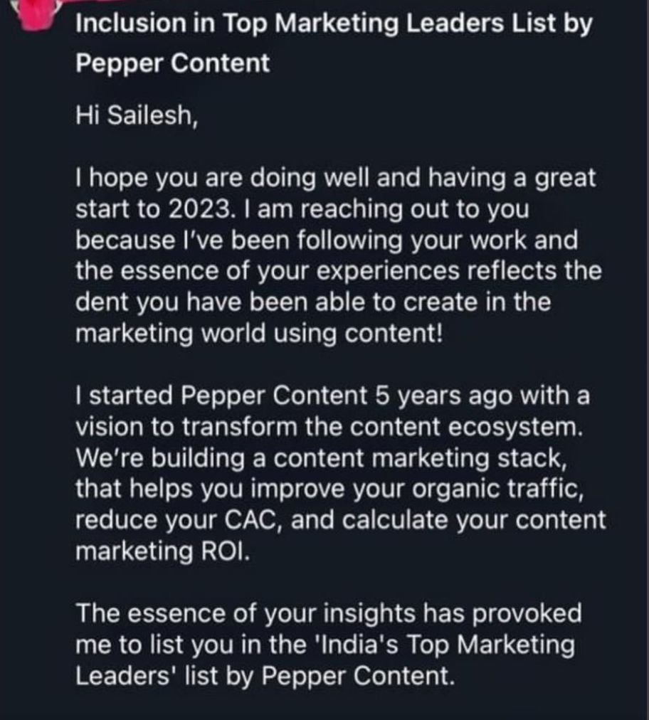 India's Top Marketing Leader Feat